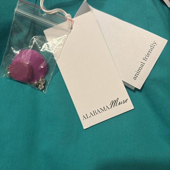 ALABAMA MUSE Lanny SLVL Desert Rose Embellished Sleeveless Faux Fur NWT $949 - Picture 8 of 10